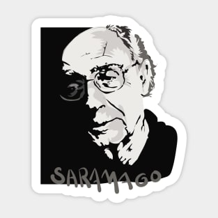 Portrait of Saramago. Sticker